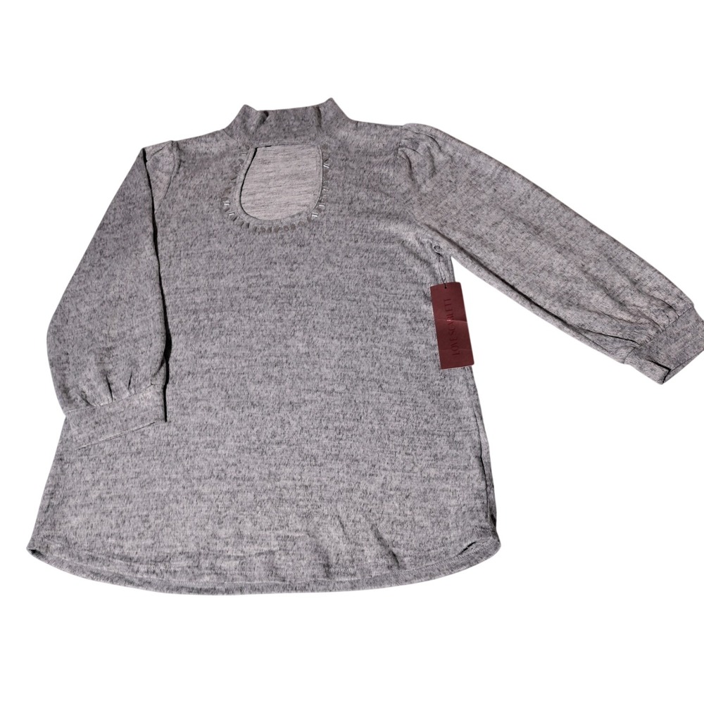 Love Scarlett Gray Top / Sweater Size Small NWT Bling